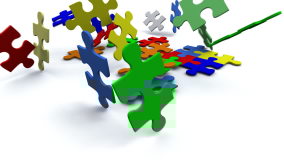 Final Puzzle Piece Falls Into Place, 3d Animation Stock Footage ...