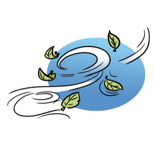 Windy weather clipart