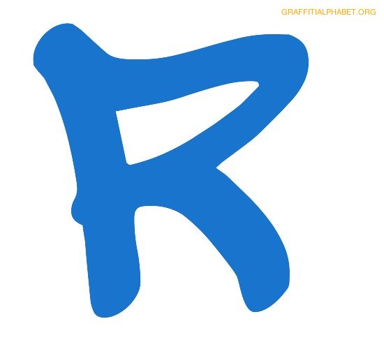 Graffiti Alphabet R Graffiti Letter R Printables | Graffiti ...