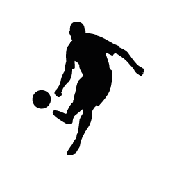 Soccer Player Silhouette | Silhouette of Soccer Player