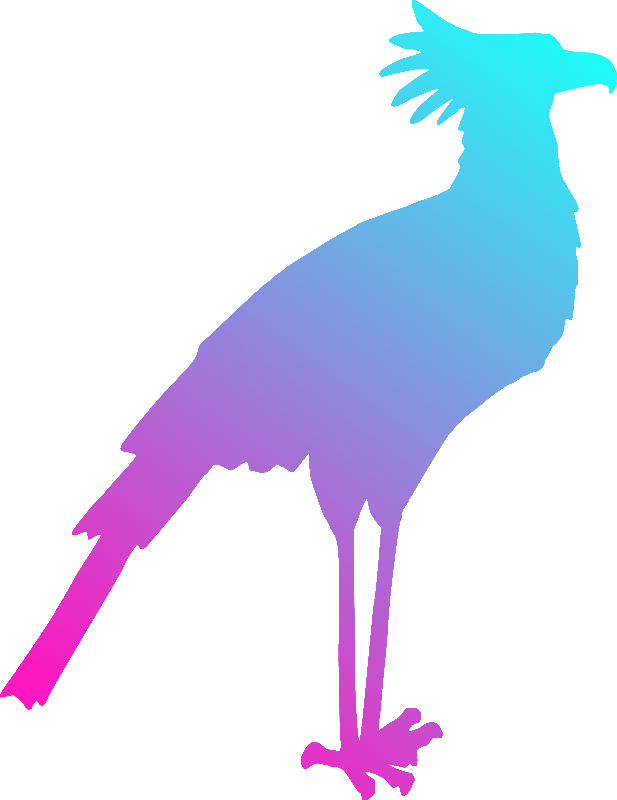 Clipart - Secretary bird 2