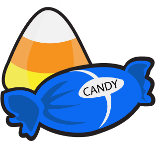 Halloween candy clipart 2