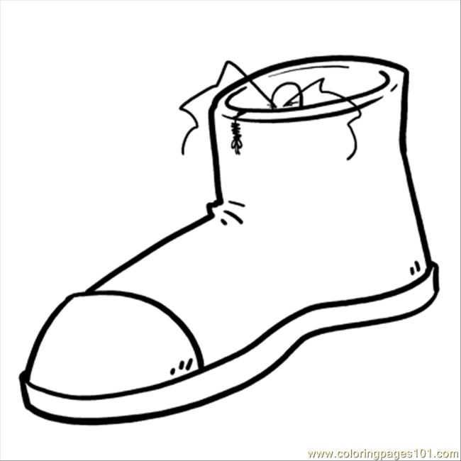 Shoes Coloring Page - Free Shoes Coloring Pages : ColoringPages101.com