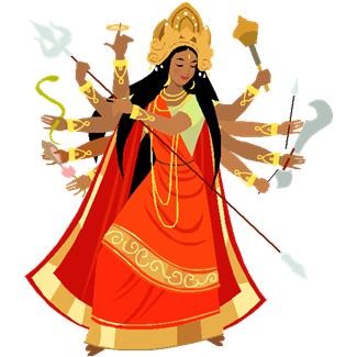 Maa durga clipart bengali - ClipartFox