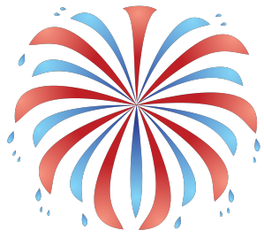 Cartoon confetti background red white and blue clipart no ...