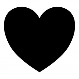 Silhouette Black Heart - ClipArt Best
