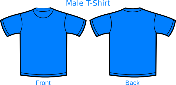 Kaos Polos Biru Clip Art - vector clip art online ...