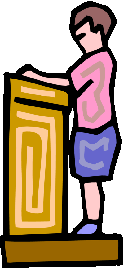 College student oral presentation clipart