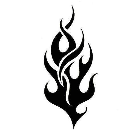 30+ Flame Tattoo Design Stencils