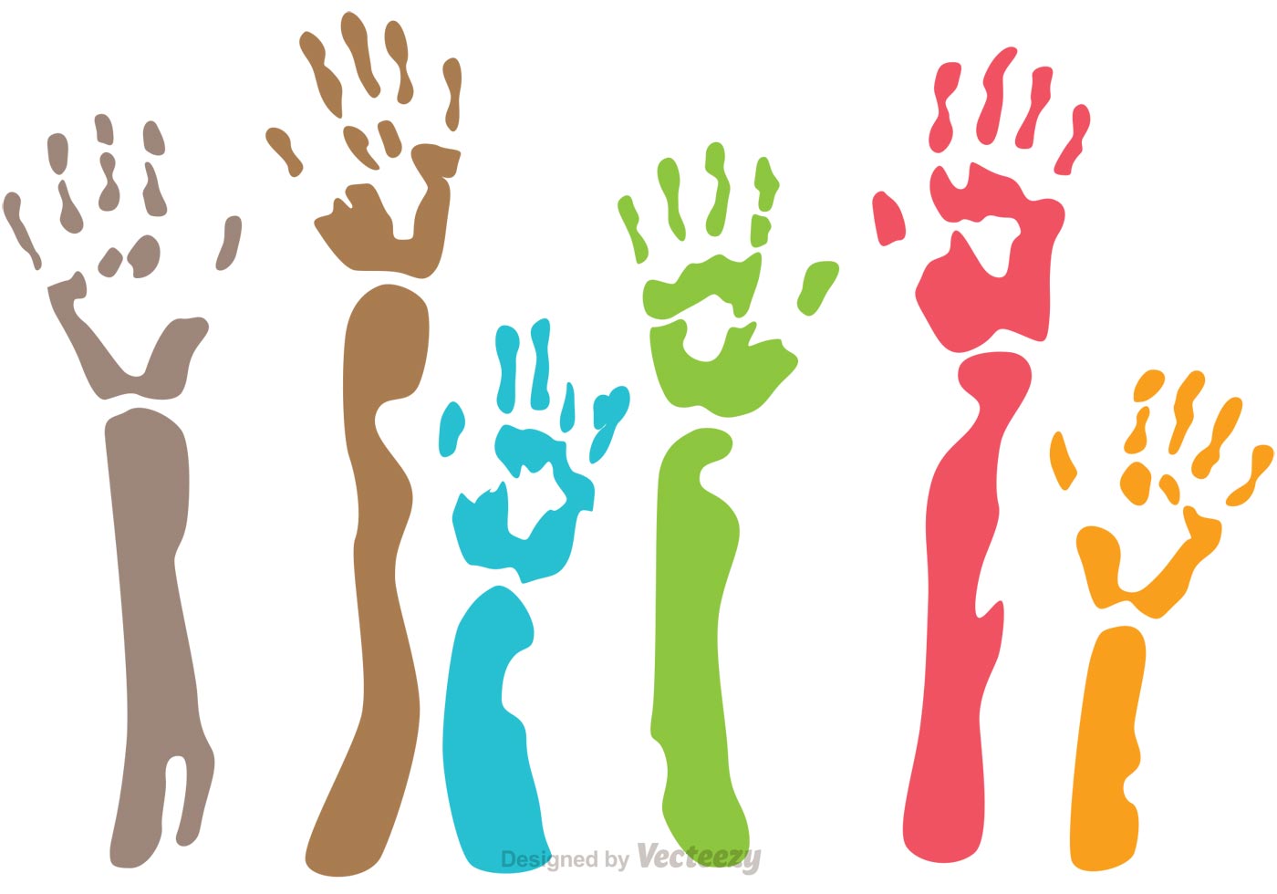 Vector Child Handprints - Download Free Vector Art, Stock Graphics ...
