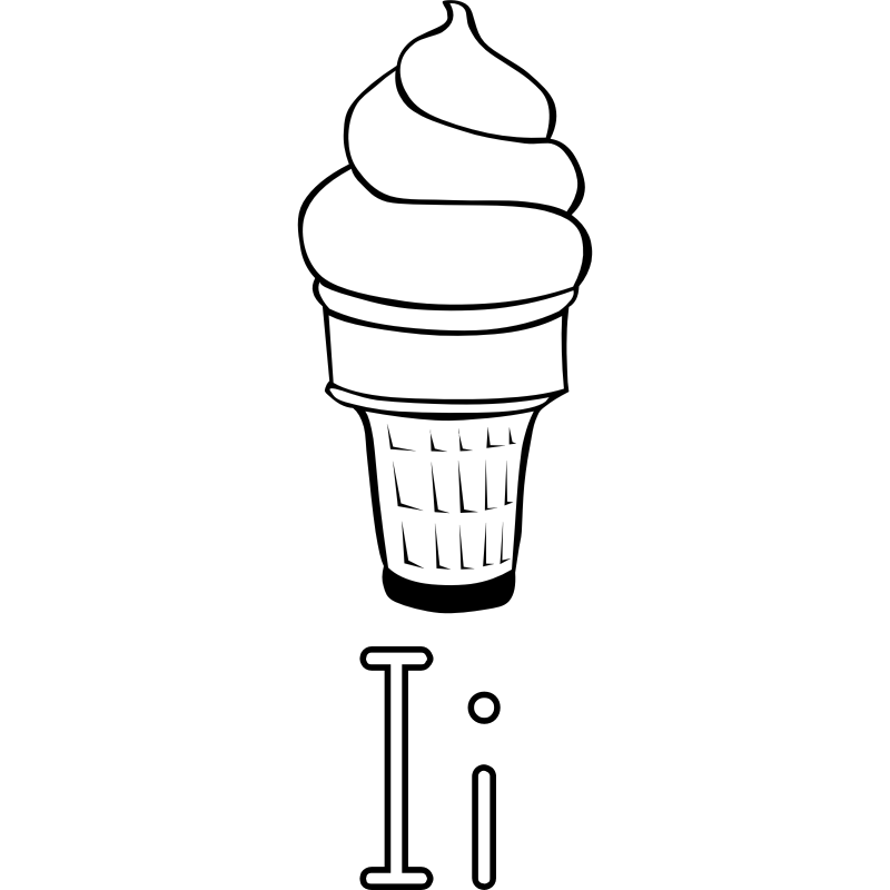 Ice cream black and white ice cream sundae clipart black and white ...