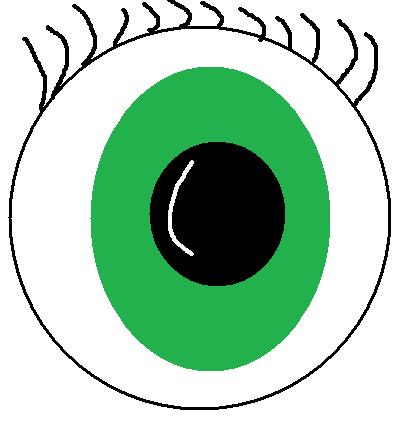 Cartoon Green Eye by XoXSPXoX on DeviantArt