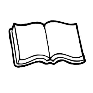 Open Book Coloring Page. open book clip art color open book ...