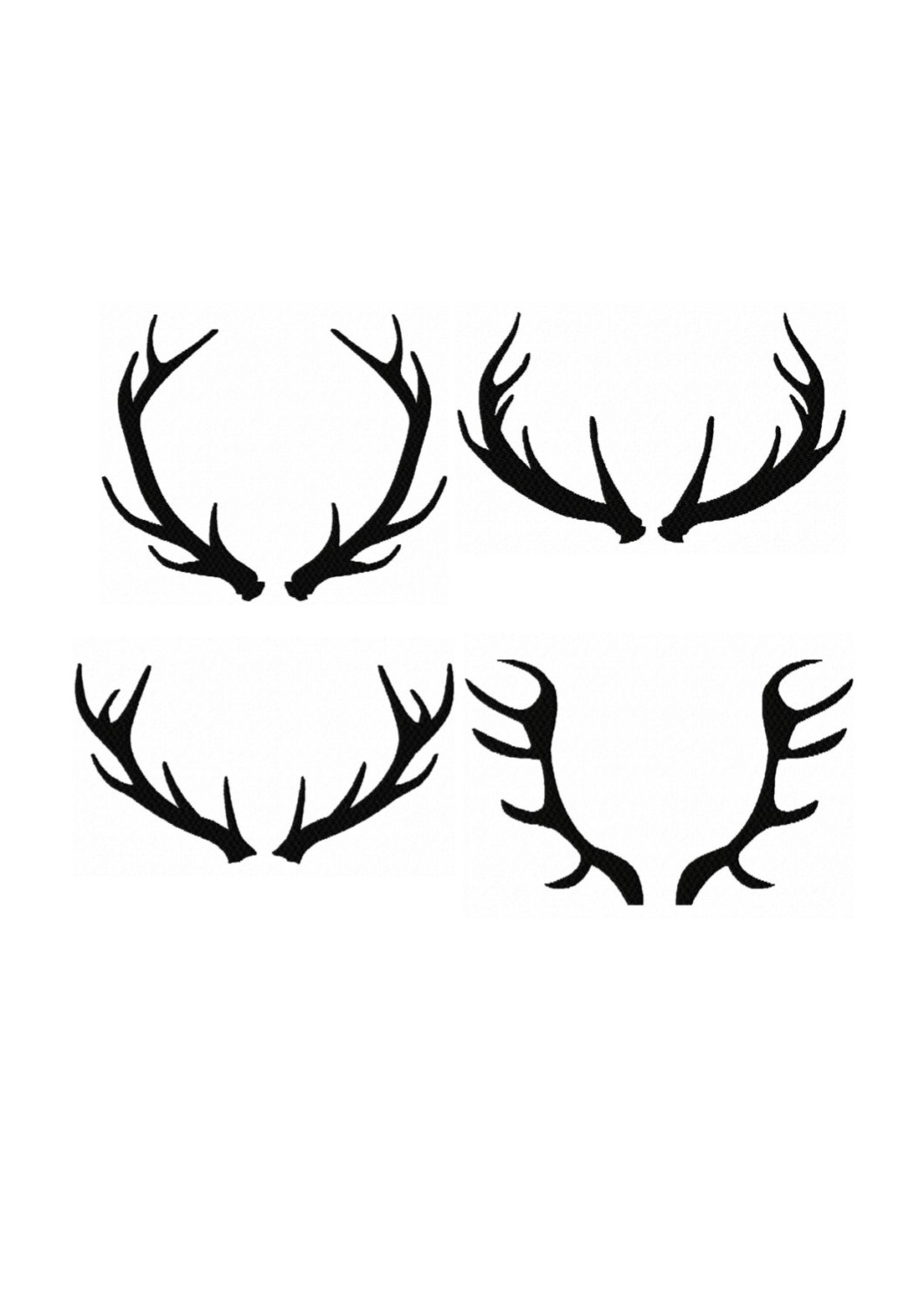 Stag silhouette | Etsy