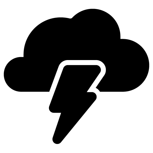 Thunderstorm Vector Icon, 46139