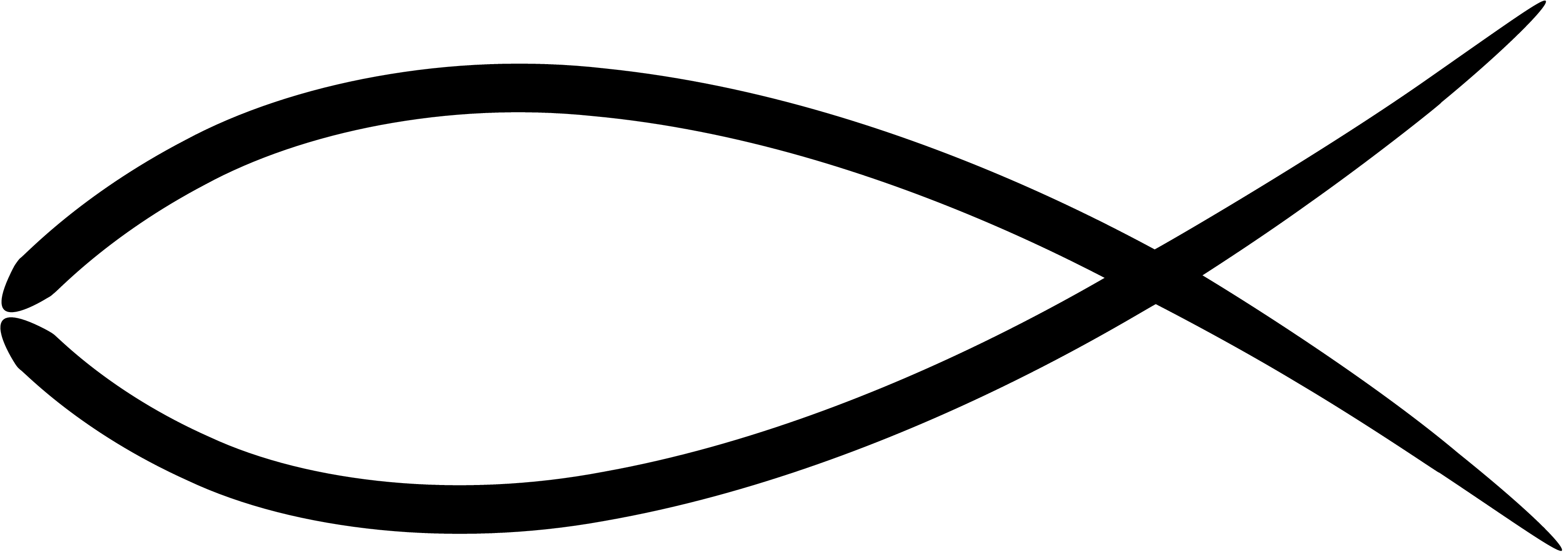 Cross And Christian Fish Symbols Clipart
