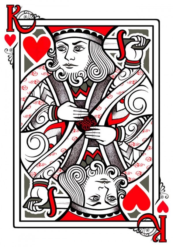Traditional King Of Hearts Tattoo 6053 | RAMWEB