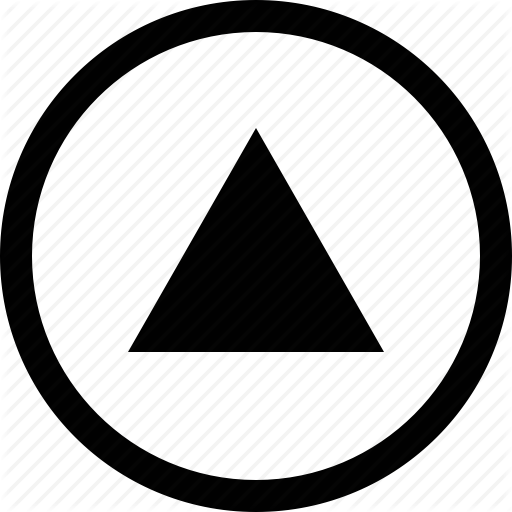 Arrow, big, circle, triangle icon | Icon search engine