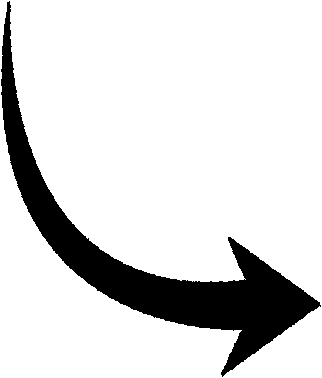Curved Down Arrow Clipart