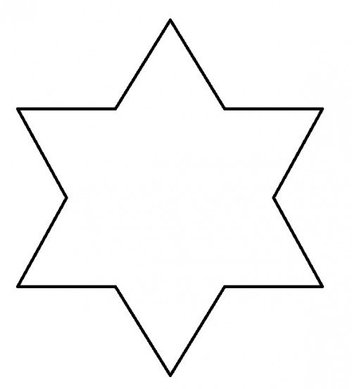 Six pointed star clipart