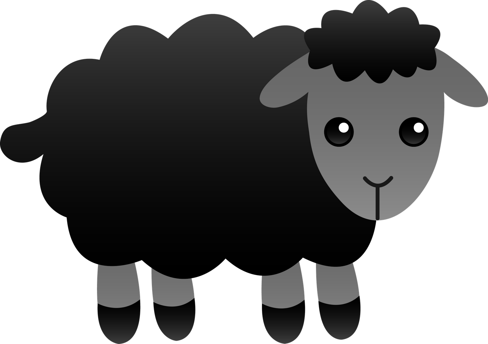 Black sheep clipart