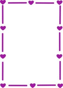 Heart border clip art free