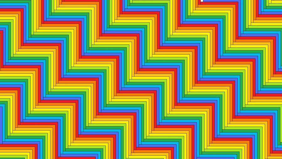 Rainbow tile pattern by tabbycat1212 on DeviantArt