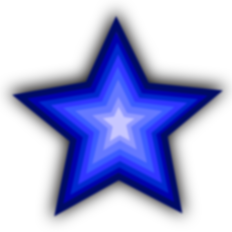 Blue Star Clip Art