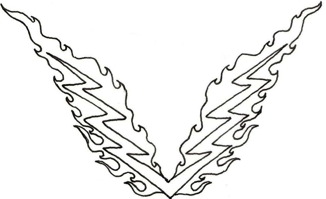 Studying Simple Lightning Bolt Coloring Page For Kids Free ...