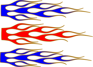 Racing flames clipart