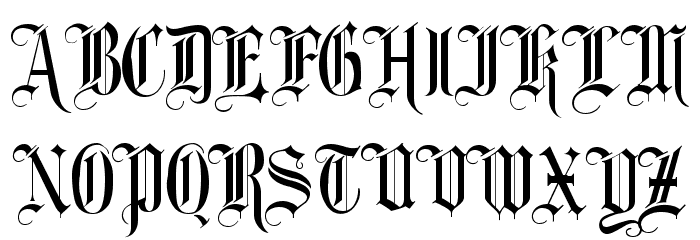Fancy Card Text Font