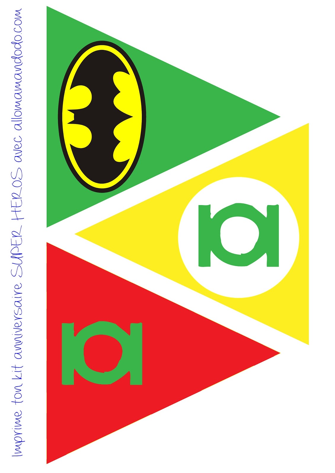 Superheroes: Free Printable Bunting. - Oh My Fiesta! for Geeks