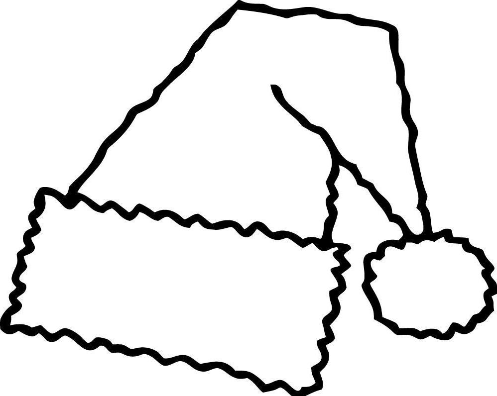 Printable Santa Hat Coloring Pages | Coloring Me