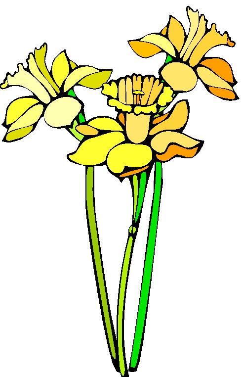 Clip Art - Clip art flowers 062890