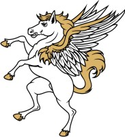 Horse & Unicorn Clip Art for Coat of Arms and Family Crest