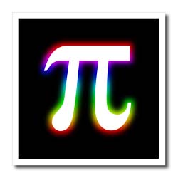 Pi Symbol glowing on black background Iron on Heat Transfer Houk ...