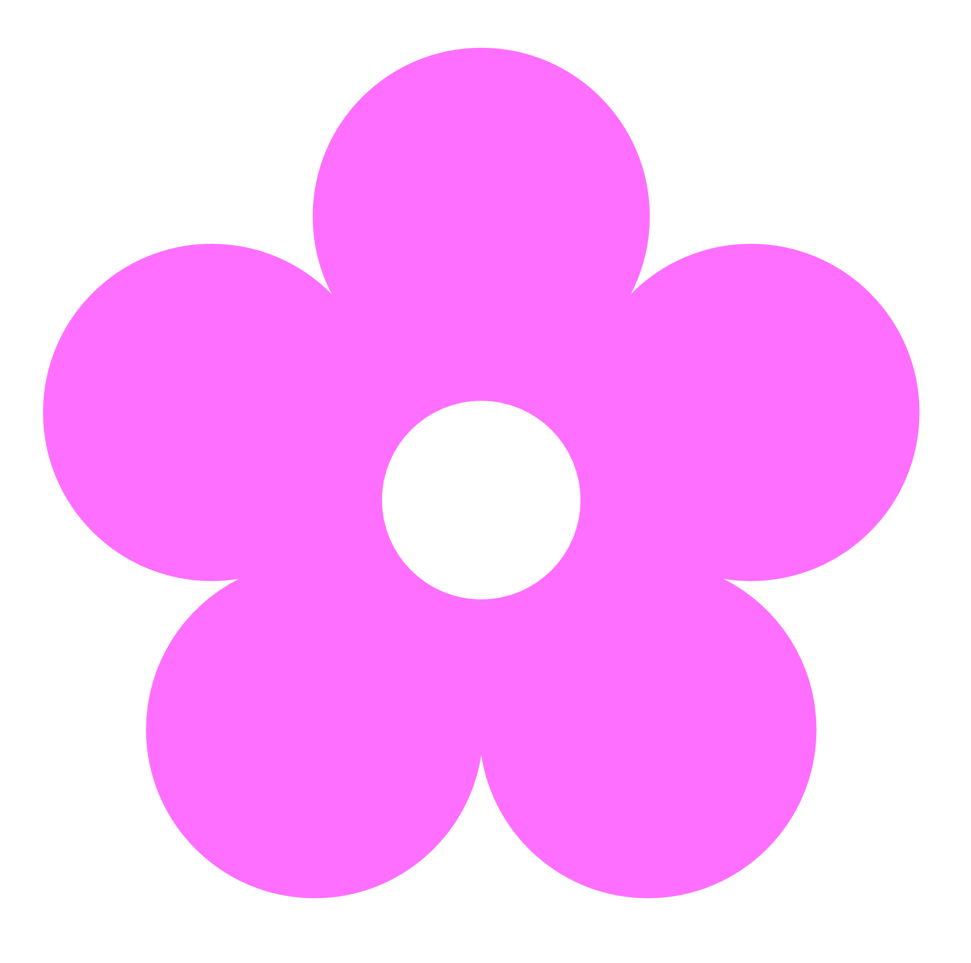 Retro Flower 1 Color Colour Ultra Pink Peace xochi.info ...
