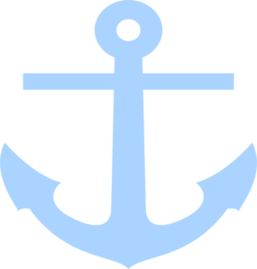Baby Blue Anchor clip art - vector clip art online, royalty free ...