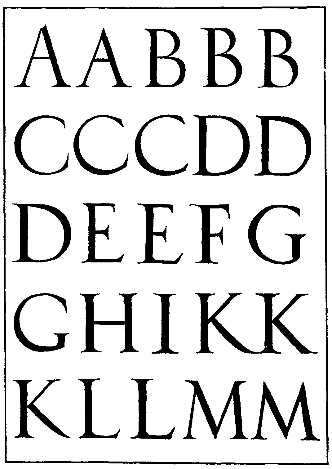 Codex-like fonts