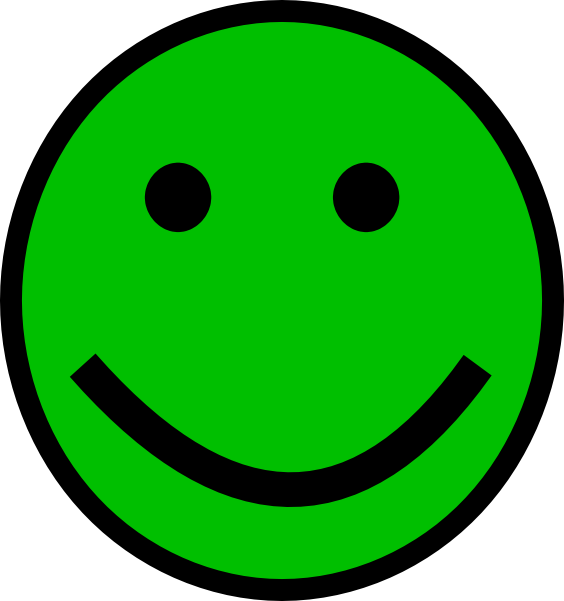 Green Smiley Face Clip Art - vector clip art online ...