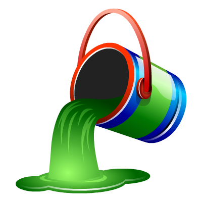 Bucket, Fill, Green, Paint icon