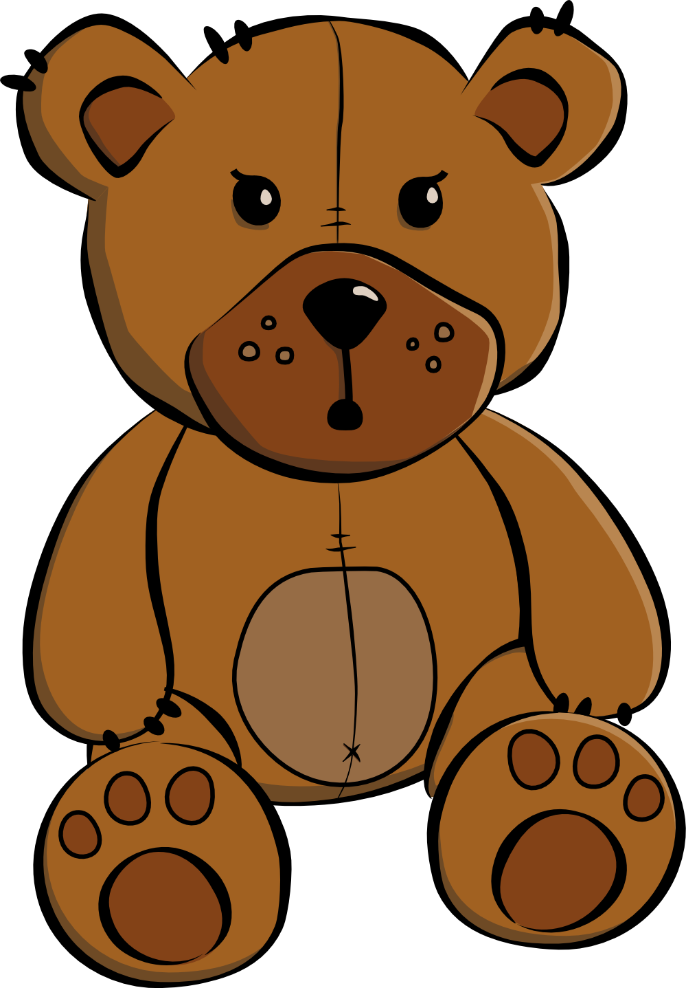 Clip Art: Cartoon Teddy Bear Redonkulous ...