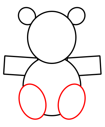 How to draw a teddy bear