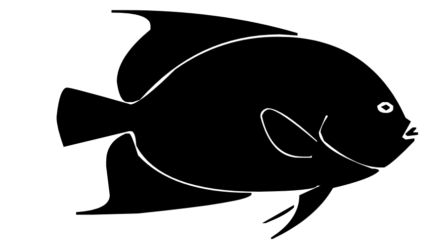 Stock - Silhouette Fish 003