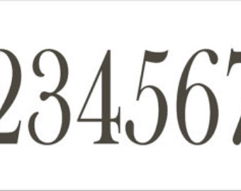 Number stencils | Etsy