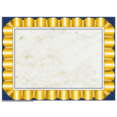 Gold Ribbon Border, 8-1/2" x 11", 50/pkg [ HVA669 ] - Shop Our Catalog