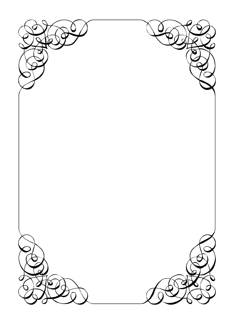 vintage border clipart