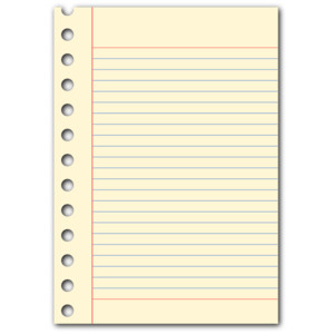 Notepad Page clip art - Polyvore