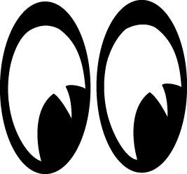 Cartoon eyes clipart