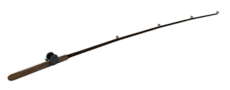 Cartoon fishing rod clipart
